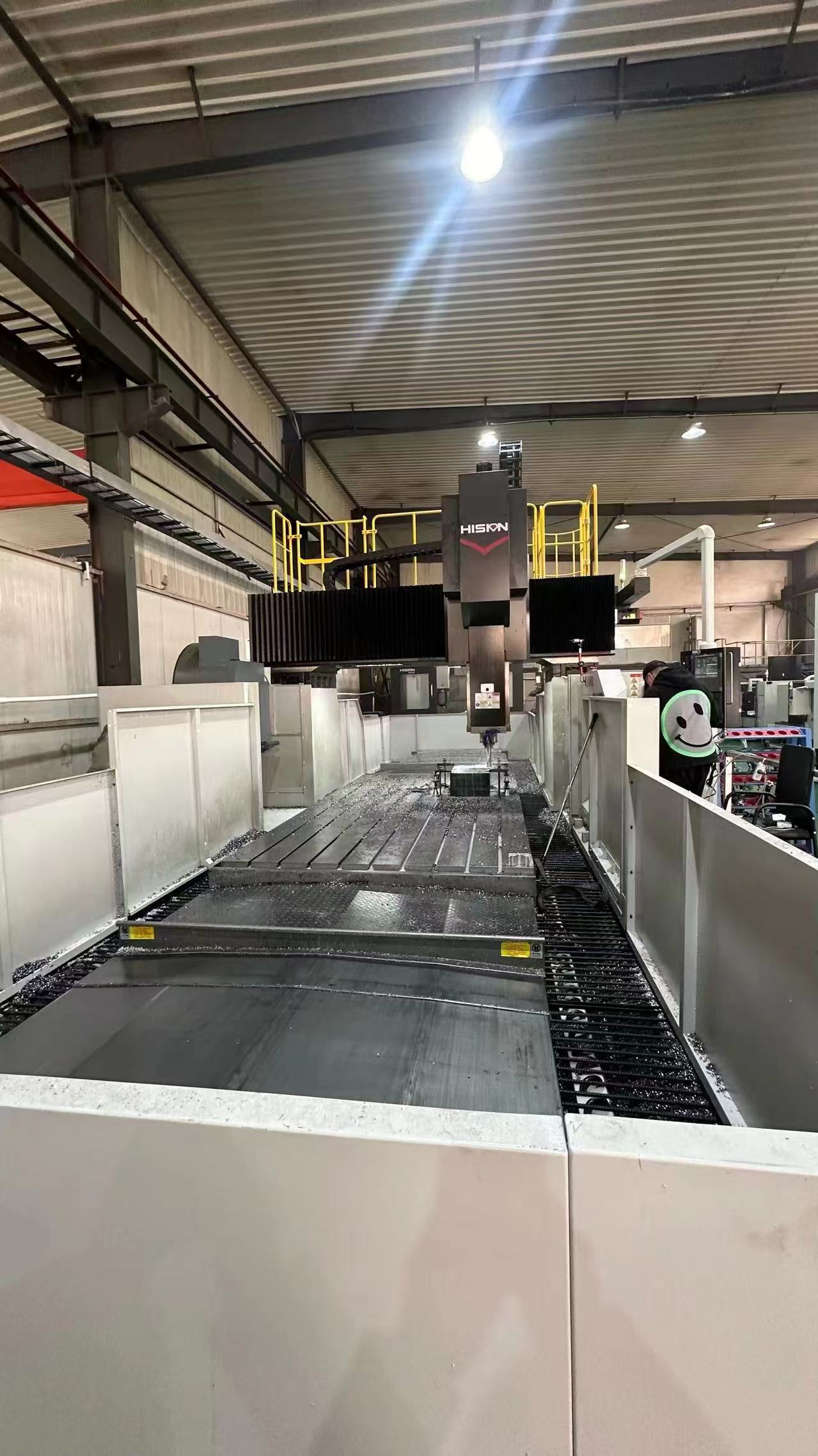 Large gantry machining center in operation